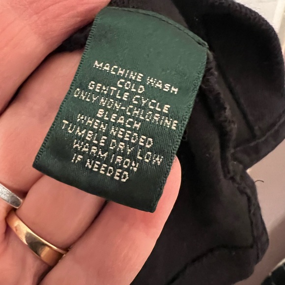 Men’s black Lauren by Ralph Lauren polo shirt size M - Picture 2 of 4